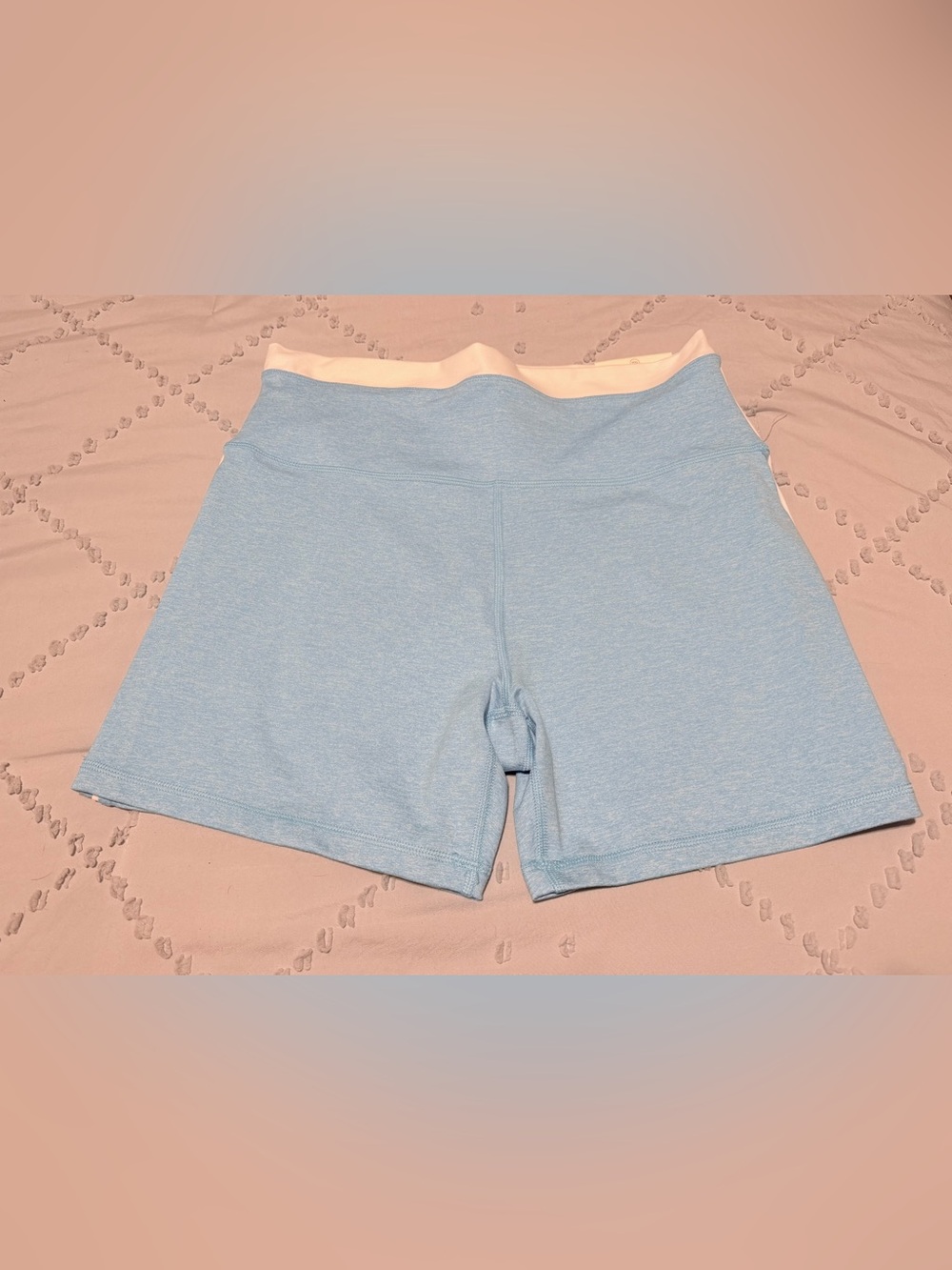 OFFLINE by Aerie The Hugger High Waisted Bike Short Blue Heathered XL 5"